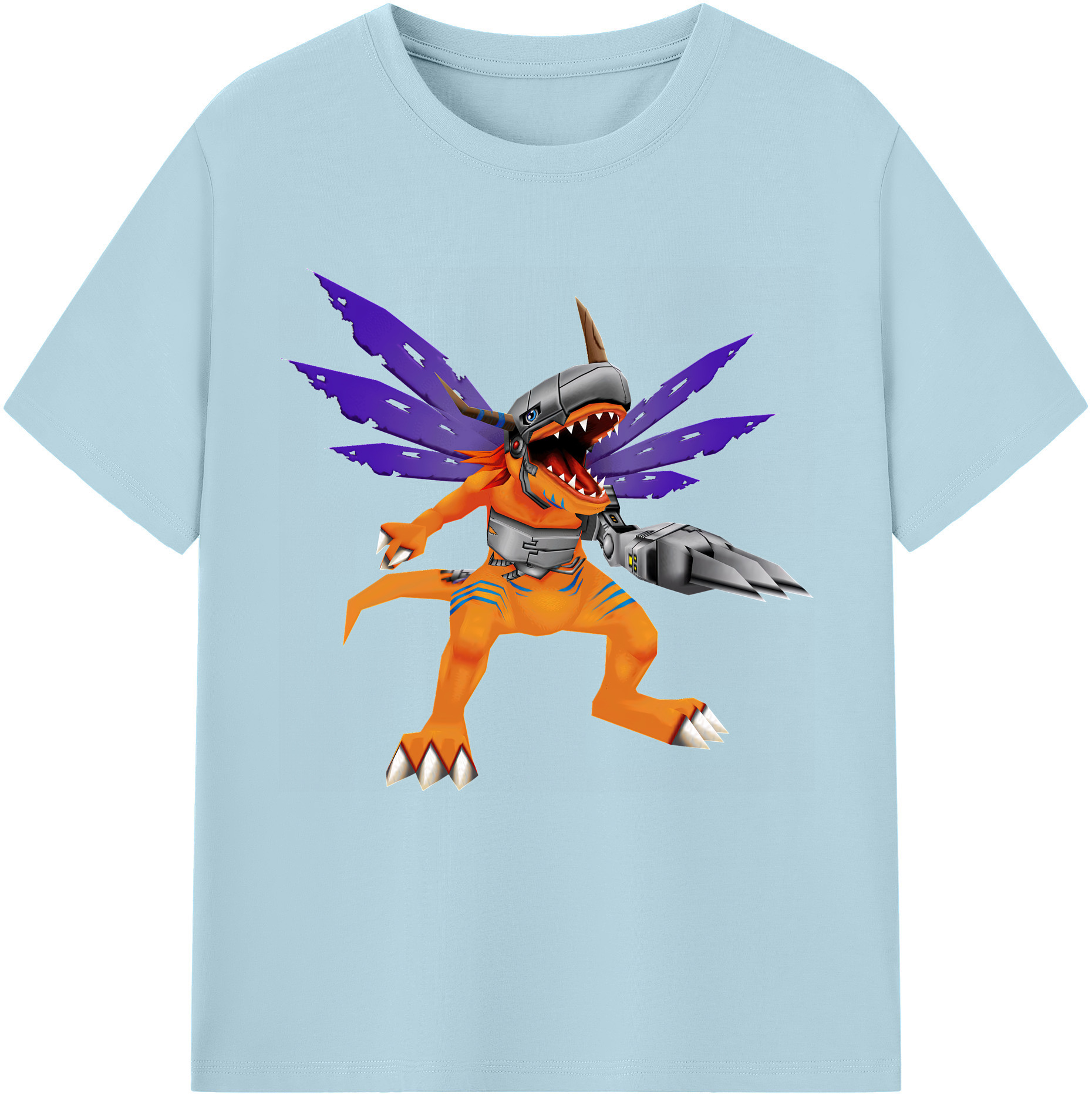 （画像用） Digimon デジタルモンスター/デジモン 綿100％半袖Tシャツ（フロントプリント）